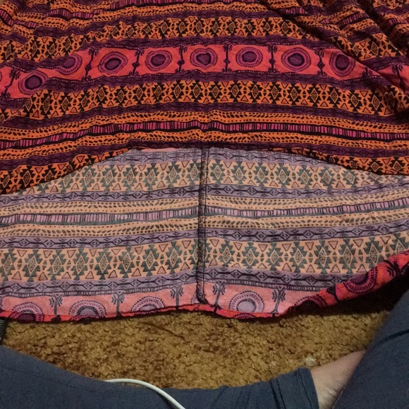 Purple pink and orange George strapless sundress - Picture 2 of 3